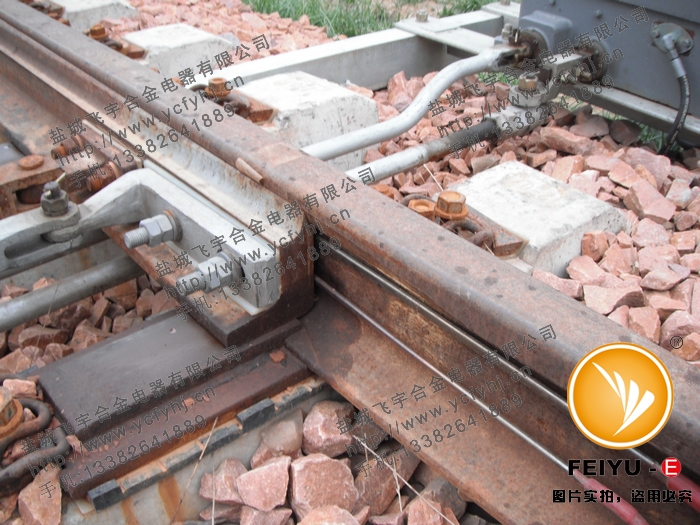 鹽城飛宇公司技術(shù)人員考察道岔鄭州站實物圖片4，盜用必究！